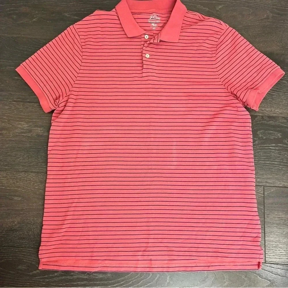 J.Crew Striped performance polo shirt